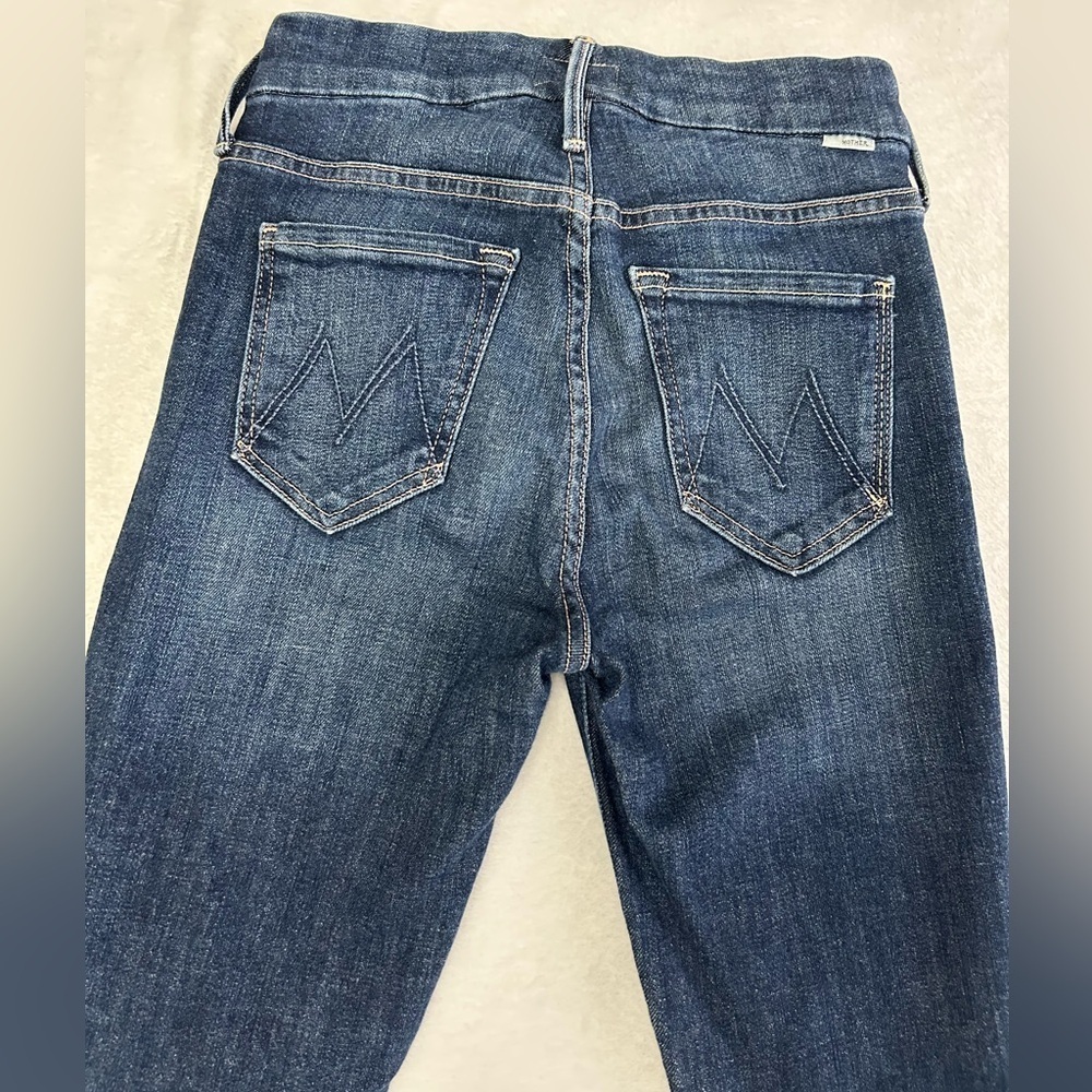 Mother Denim Women’s Sz 24 or 0/2 Ankle Fray Skinny Rockabilly Punk Jeans - Picture 7 of 16